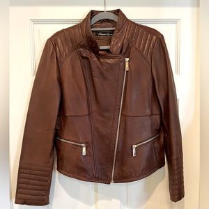 Kenneth Cole New York Leather Moto Jacket. Like New!